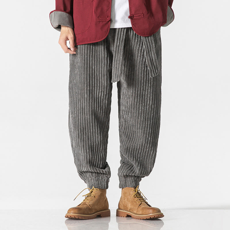 Men's Tactile Corduroy Tapered Meditation Pants