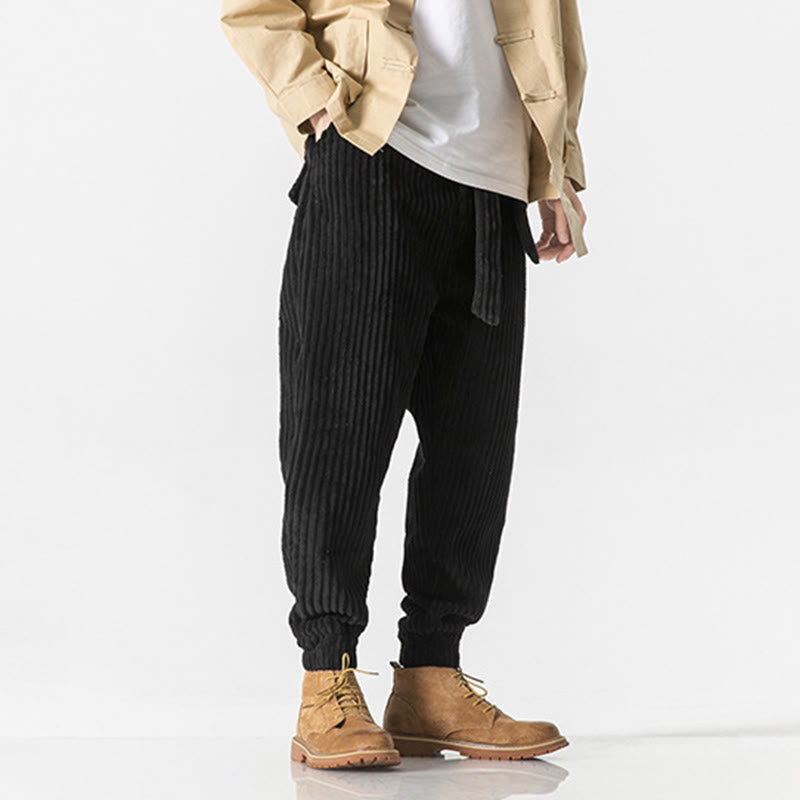 Men's Tactile Corduroy Tapered Meditation Pants