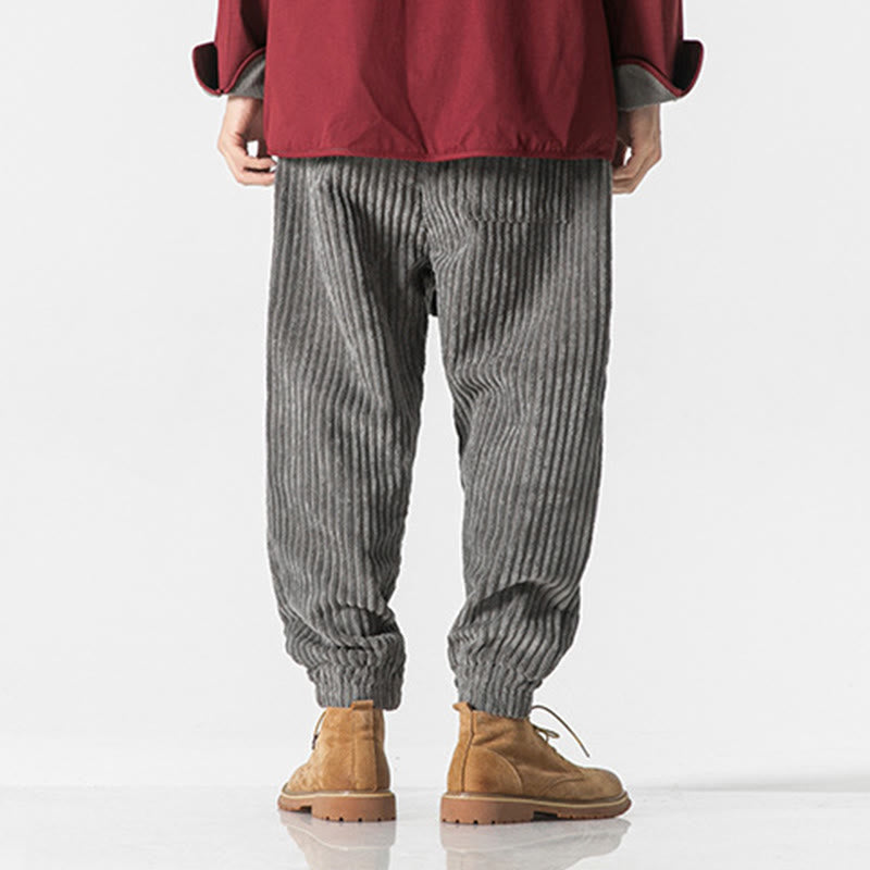 Men's Tactile Corduroy Tapered Meditation Pants