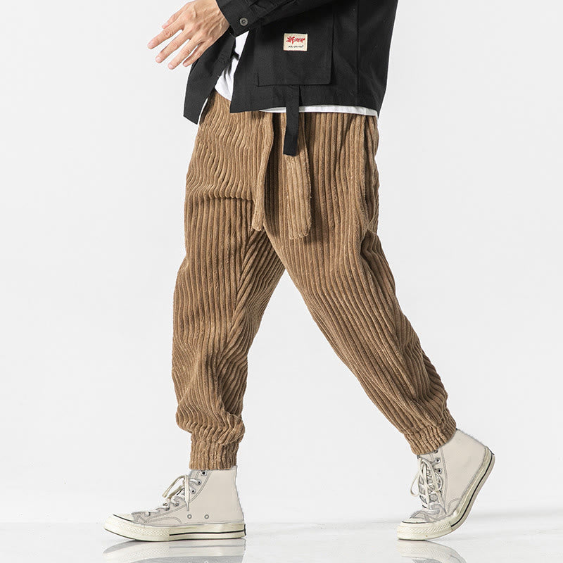 Men's Tactile Corduroy Tapered Meditation Pants