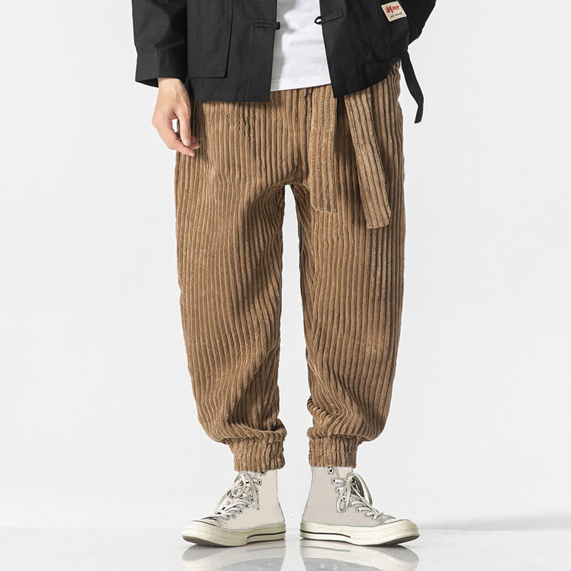 Men's Tactile Corduroy Tapered Meditation Pants