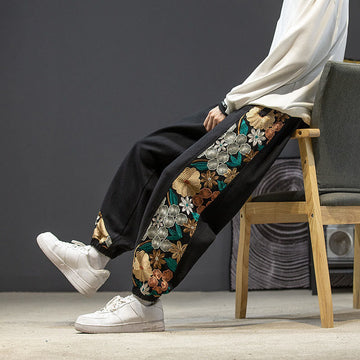 Tactile Cotton-Blend Tapered Men's Meditation Pants