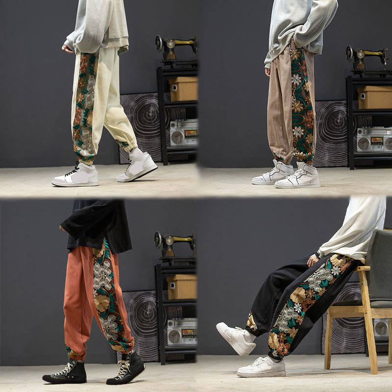 Tactile Cotton-Blend Tapered Men's Meditation Pants