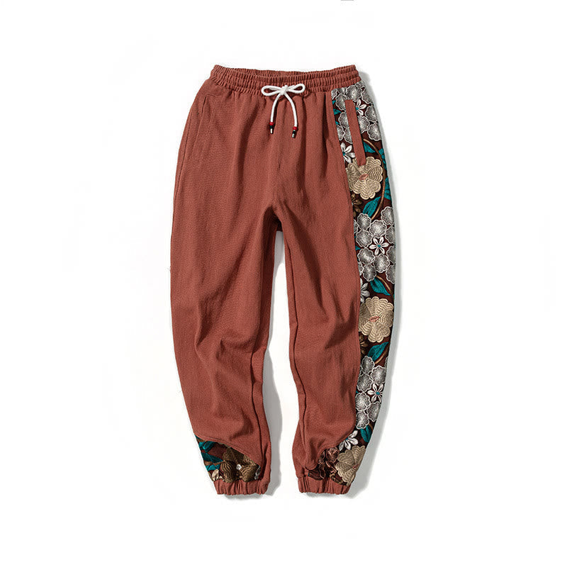 Tactile Cotton-Blend Tapered Men's Meditation Pants