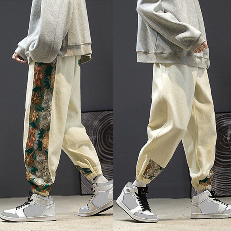 Tactile Cotton-Blend Tapered Men's Meditation Pants