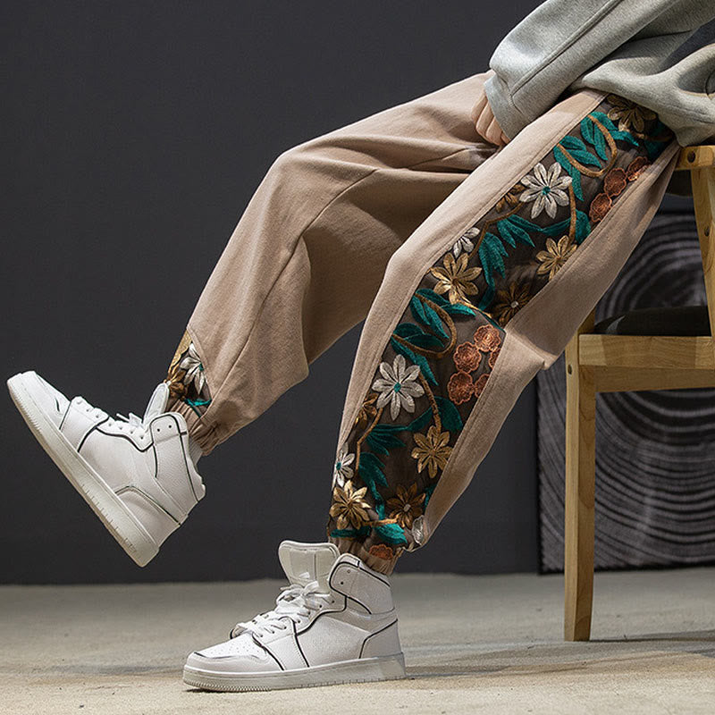 Tactile Cotton-Blend Tapered Men's Meditation Pants