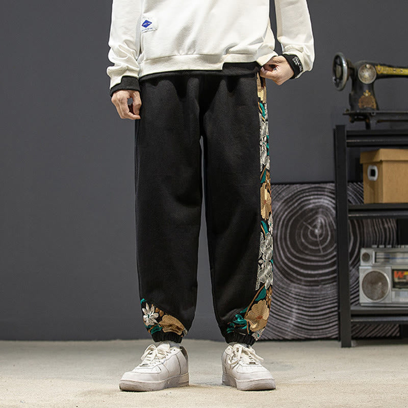 Tactile Cotton-Blend Tapered Men's Meditation Pants