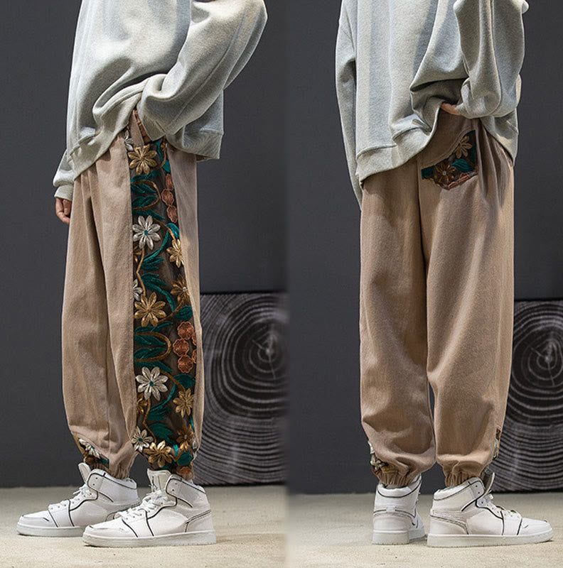 Tactile Cotton-Blend Tapered Men's Meditation Pants