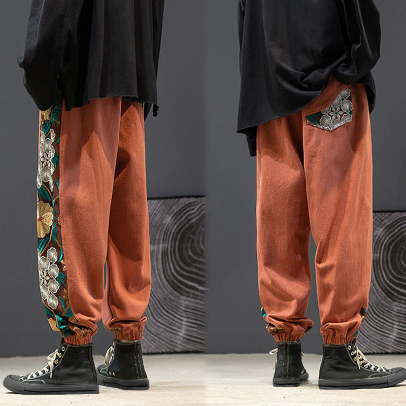 Tactile Cotton-Blend Tapered Men's Meditation Pants
