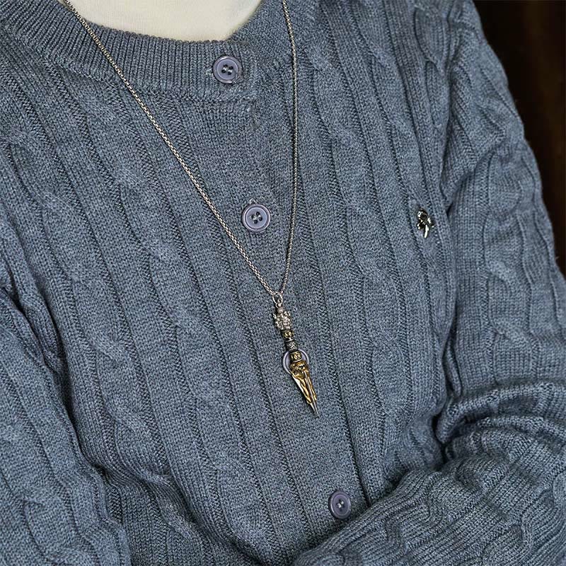 Tibetan Vajra Vajrakila Copper Healing Spiritual Power Necklace Pendant