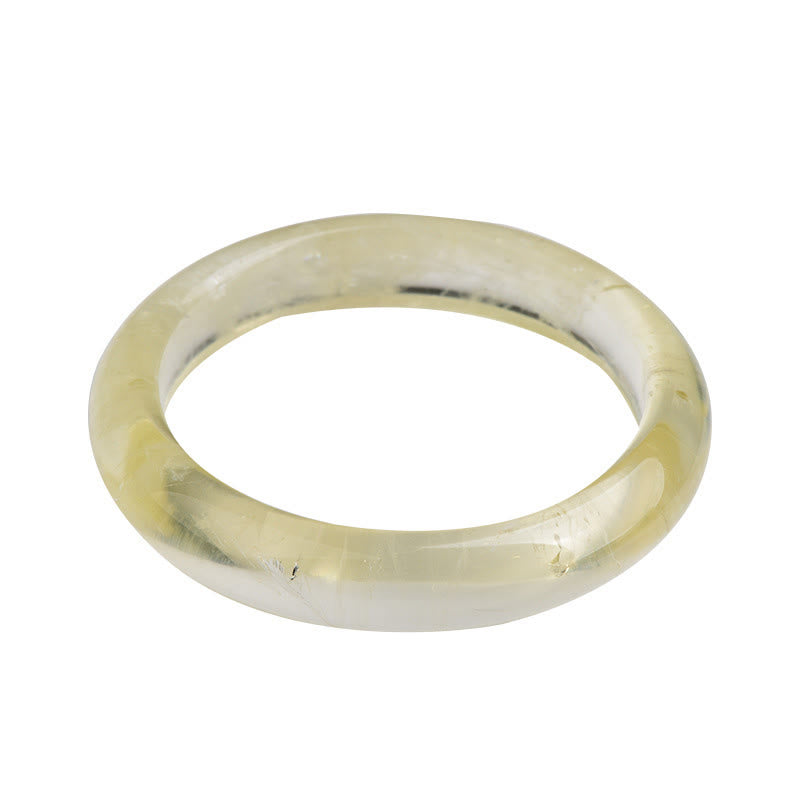 Natural Citrine Quartz Prosperity Cuff Bangle Bracelet
