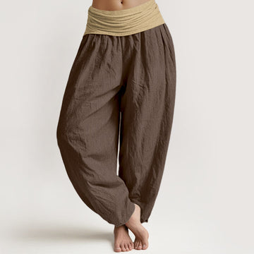 Pure Cotton Pleated Waistband Grounding Meditation Harem Pants