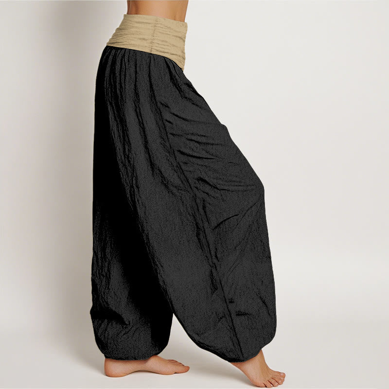 Pure Cotton Pleated Waistband Grounding Meditation Harem Pants