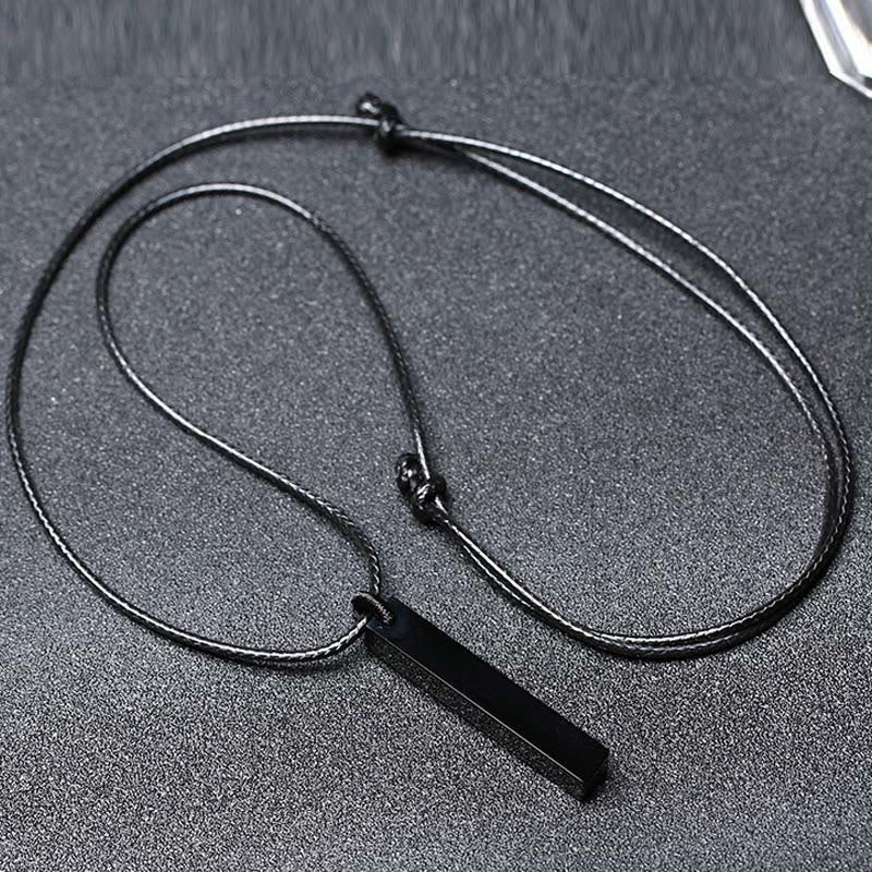 Black Obsidian Blue Sandstone Transformation Necklace Pendant