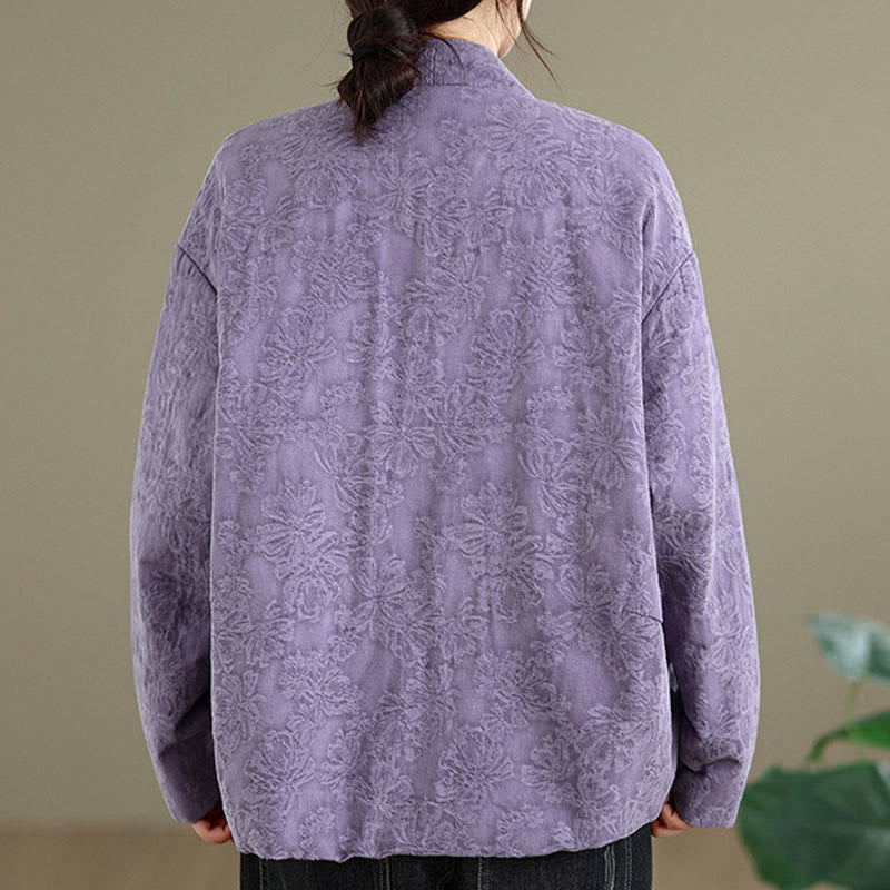 Thick Cotton Slim-Fit Frog-Button Thermal Jacket for Mindful Winter Living