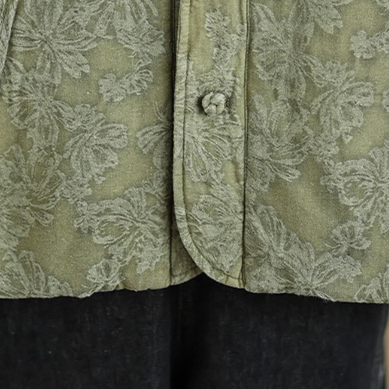 Thick Cotton Slim-Fit Frog-Button Thermal Jacket for Mindful Winter Living