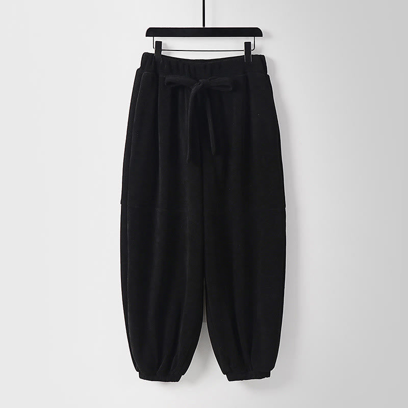 Tactile Cotton Corduroy Tapered Harem Meditation Pants