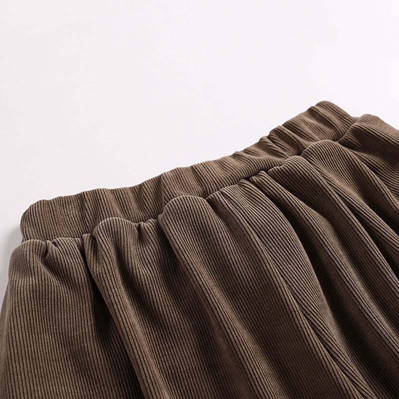 Tactile Cotton Corduroy Tapered Harem Meditation Pants