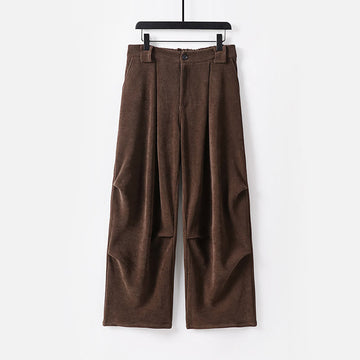 Tactile Cotton Corduroy Wide-Leg Mindful Trousers