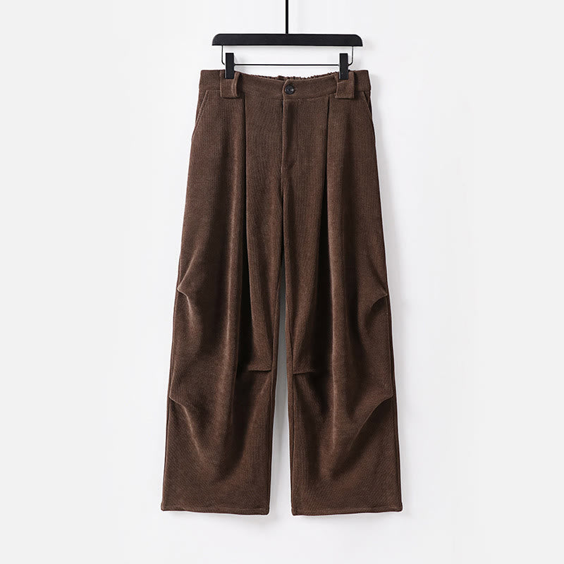 Tactile Cotton Corduroy Wide-Leg Mindful Trousers