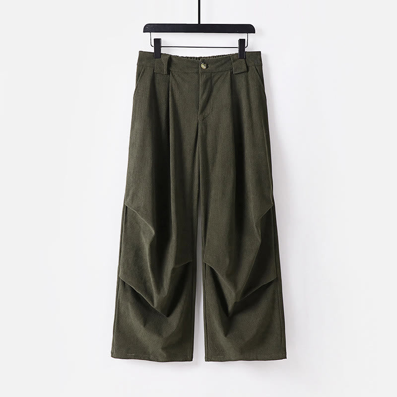 Tactile Cotton Corduroy Wide-Leg Mindful Trousers