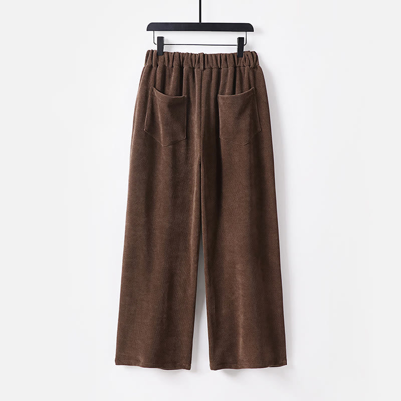 Tactile Cotton Corduroy Wide-Leg Mindful Trousers