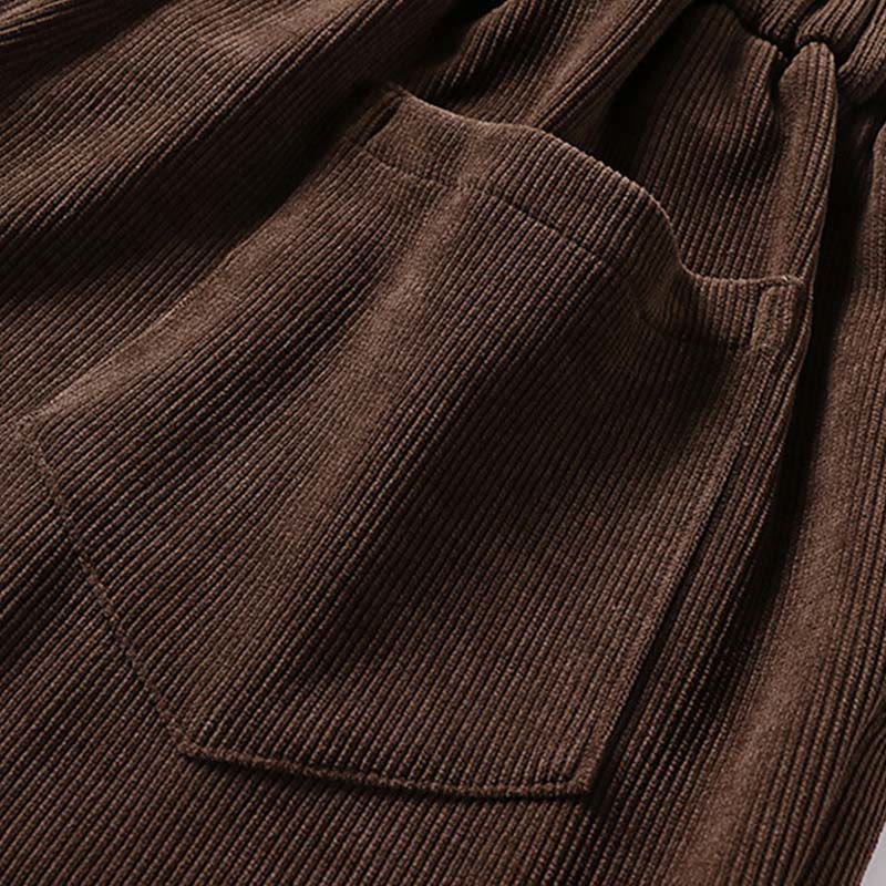 Tactile Cotton Corduroy Wide-Leg Mindful Trousers