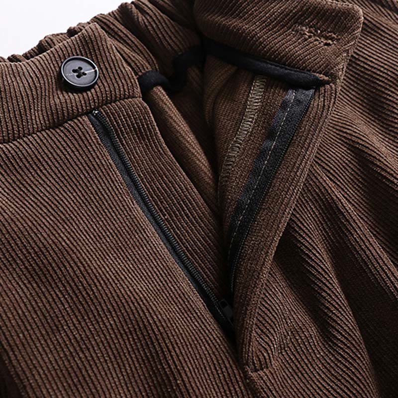 Tactile Cotton Corduroy Wide-Leg Mindful Trousers