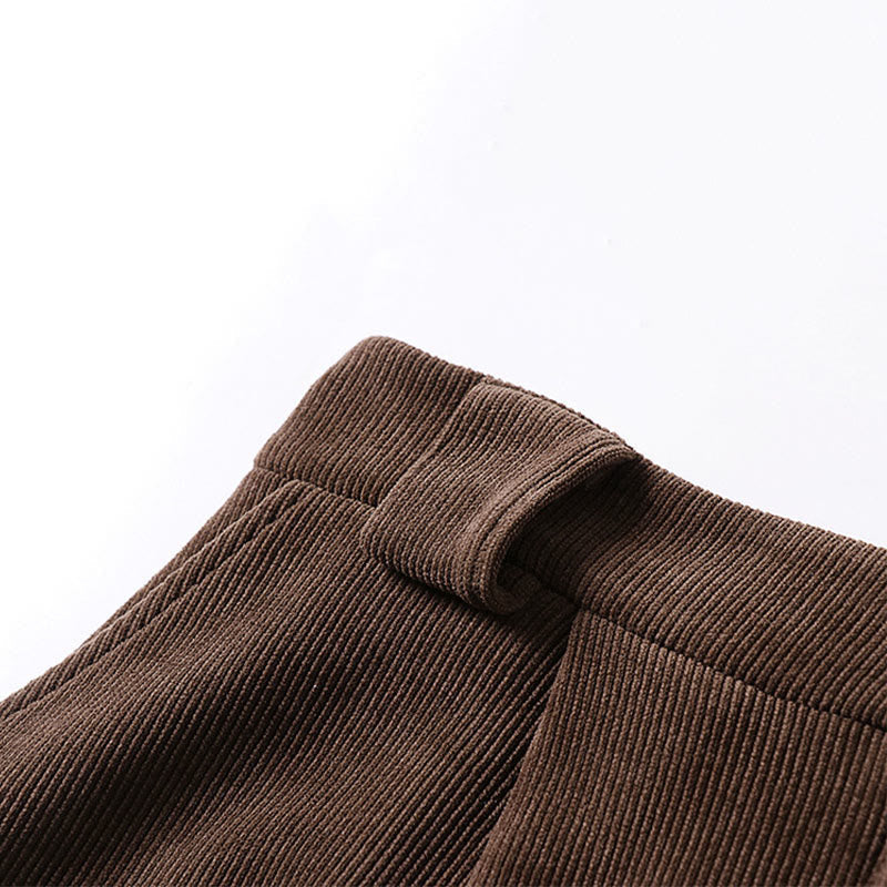 Tactile Cotton Corduroy Wide-Leg Mindful Trousers