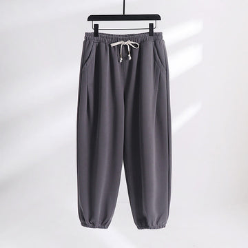 Heavy Cotton Fleece-Lined Cold-Weather Meditation Harem Pants