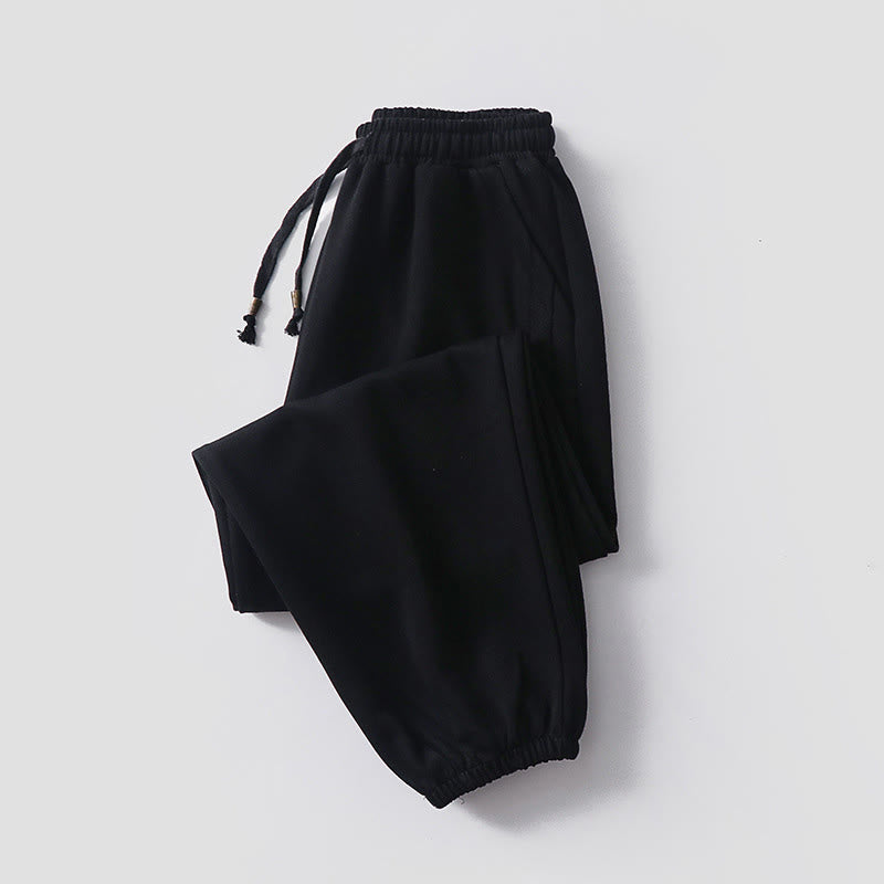 Heavy Cotton Fleece-Lined Cold-Weather Meditation Harem Pants
