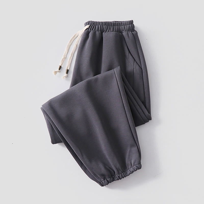 Heavy Cotton Fleece-Lined Cold-Weather Meditation Harem Pants