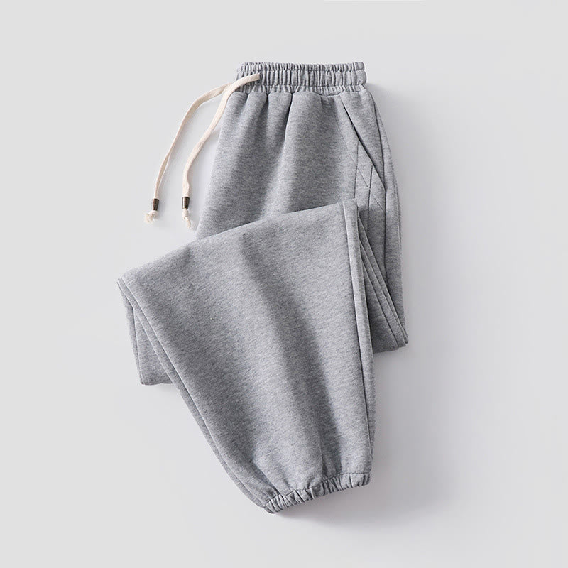 Heavy Cotton Fleece-Lined Cold-Weather Meditation Harem Pants
