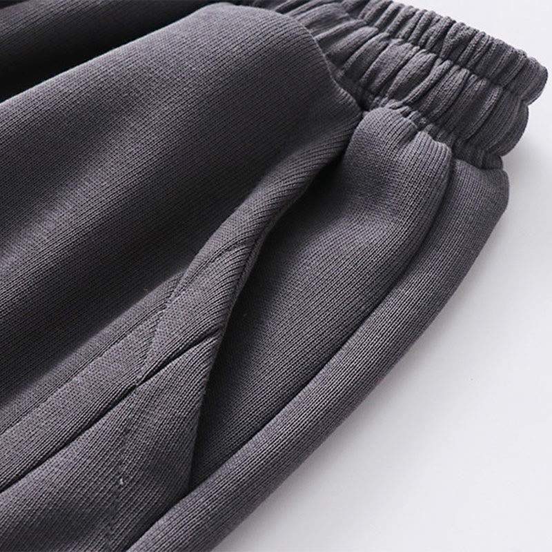 Heavy Cotton Fleece-Lined Cold-Weather Meditation Harem Pants