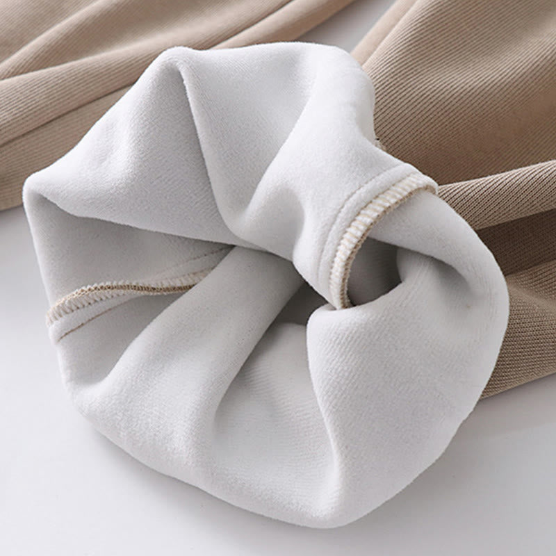 Heavy Cotton Fleece-Lined Cold-Weather Meditation Harem Pants
