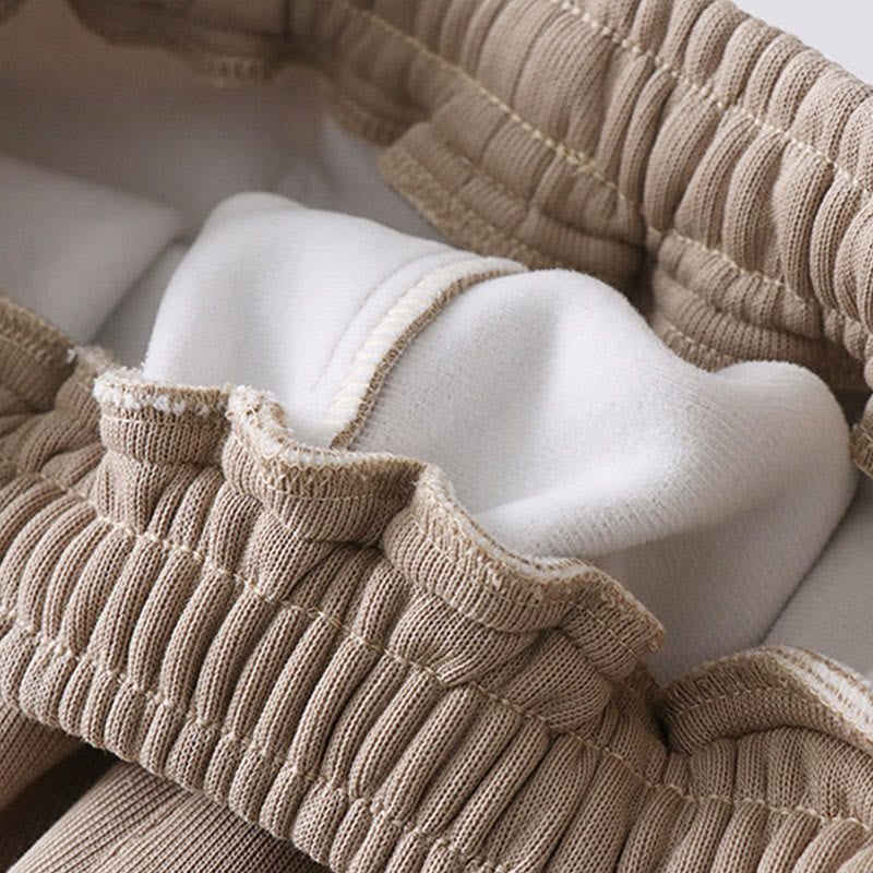 Heavy Cotton Fleece-Lined Cold-Weather Meditation Harem Pants