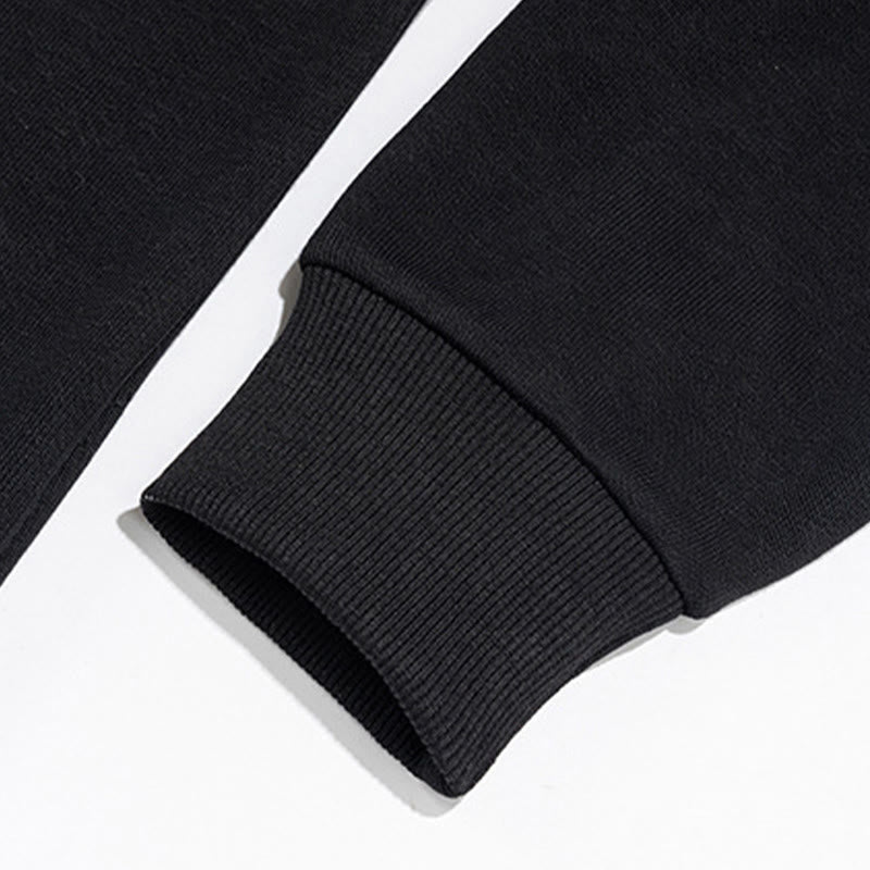 Structured Cotton Stand-Collar Mindful Men's Sweatshirt