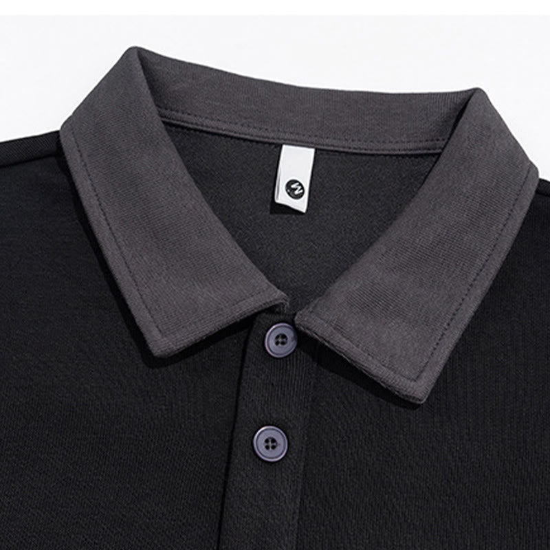 Structured Cotton Stand-Collar Mindful Men's Sweatshirt