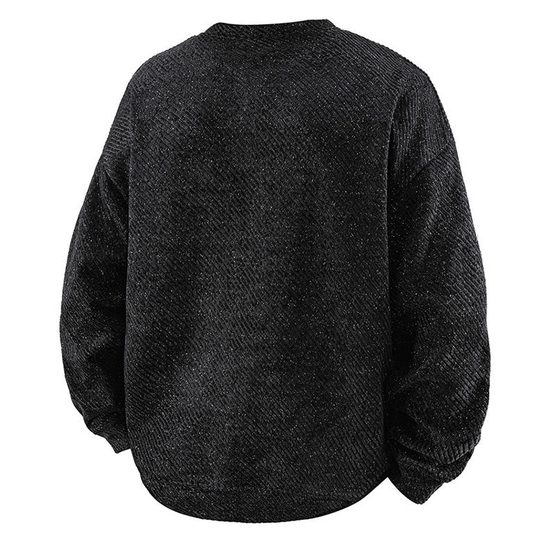 Breathable Structured Crew Neck Men's Grounding Sweatshirt