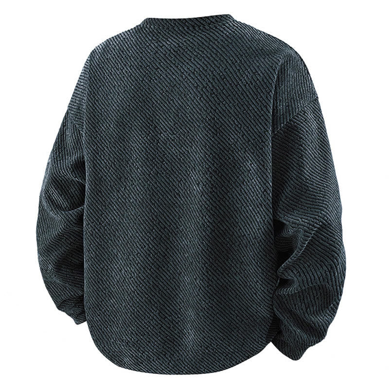 Breathable Structured Crew Neck Men's Grounding Sweatshirt