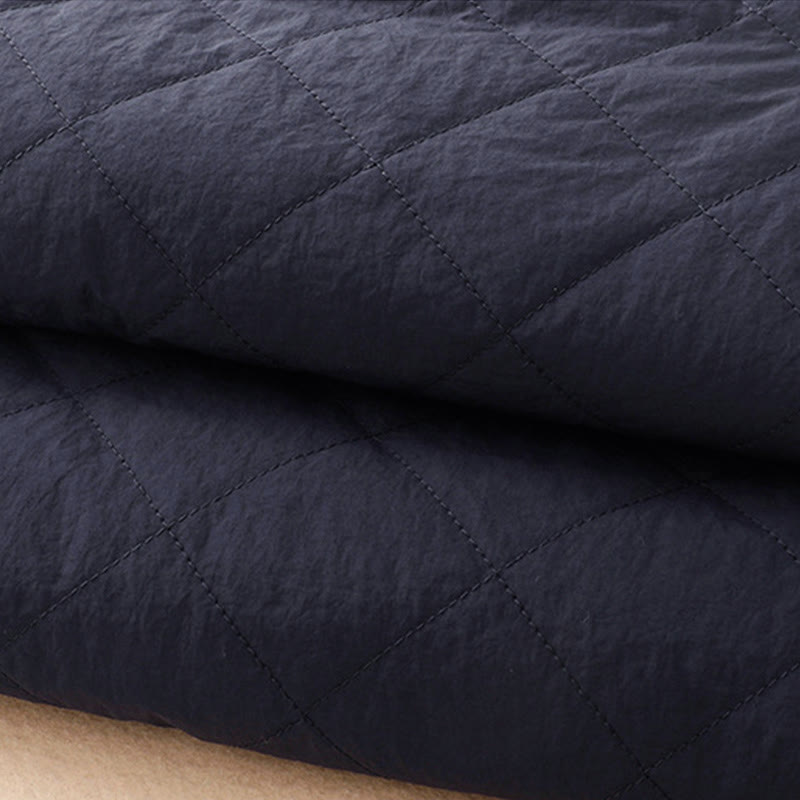 Winter Lines Elastic Waist Drawstring Cotton Thermal Women's Pants With Zipper Pockets