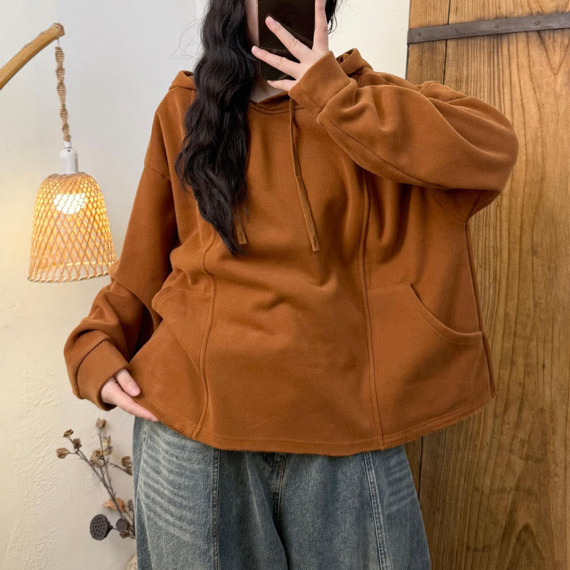 Thermal Cotton Fleece-Lined Mindful Meditation Hoodie