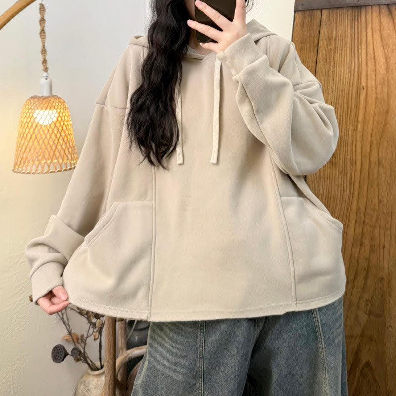 Thermal Cotton Fleece-Lined Mindful Meditation Hoodie