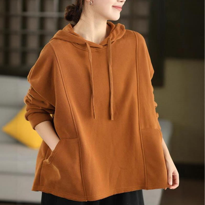 Thermal Cotton Fleece-Lined Mindful Meditation Hoodie