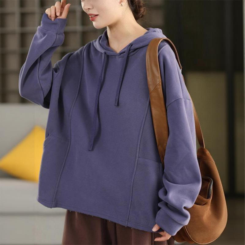 Thermal Cotton Fleece-Lined Mindful Meditation Hoodie