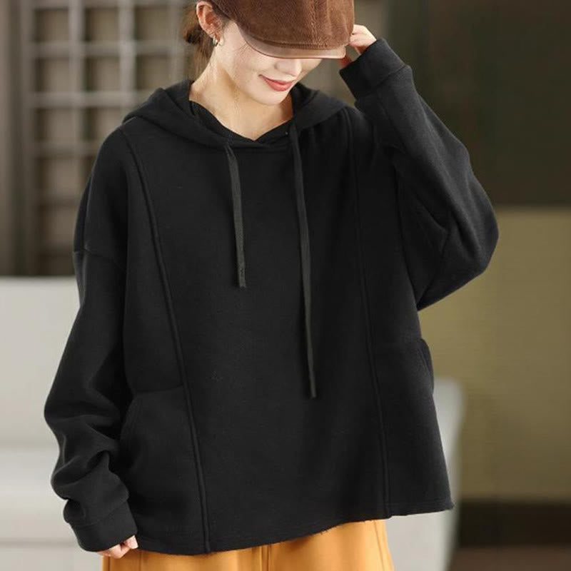 Thermal Cotton Fleece-Lined Mindful Meditation Hoodie