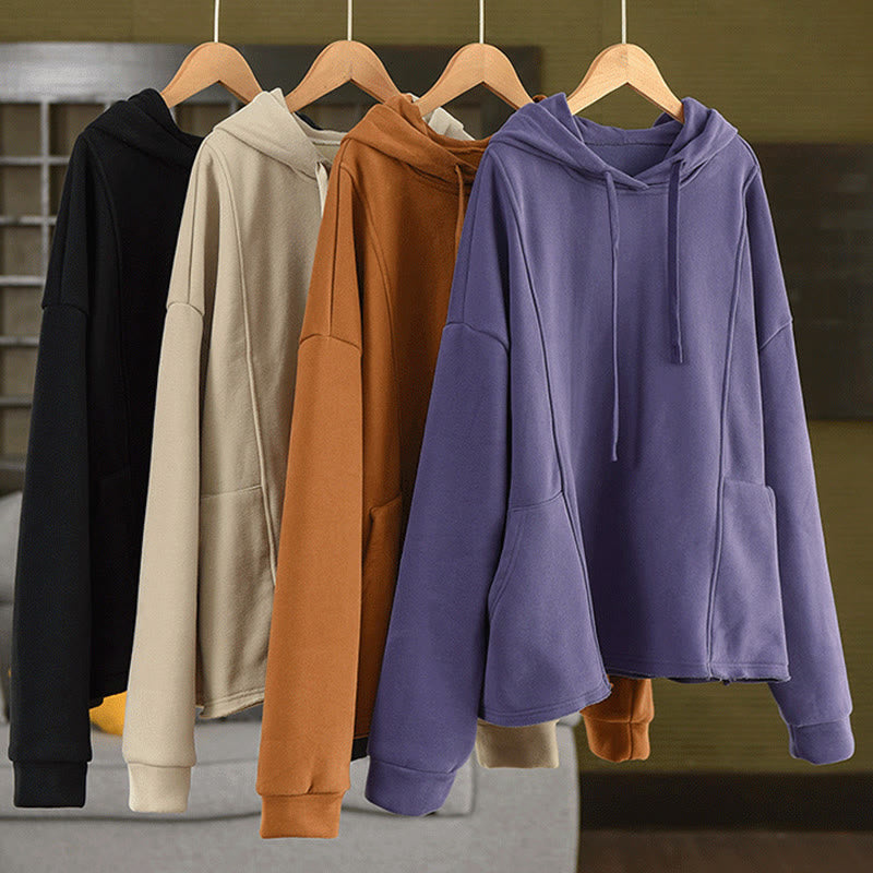 Thermal Cotton Fleece-Lined Mindful Meditation Hoodie