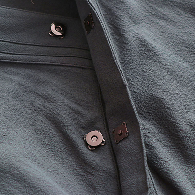 Layered Ceremonial Tai Chi Men's Taoist Robe and Vest Set