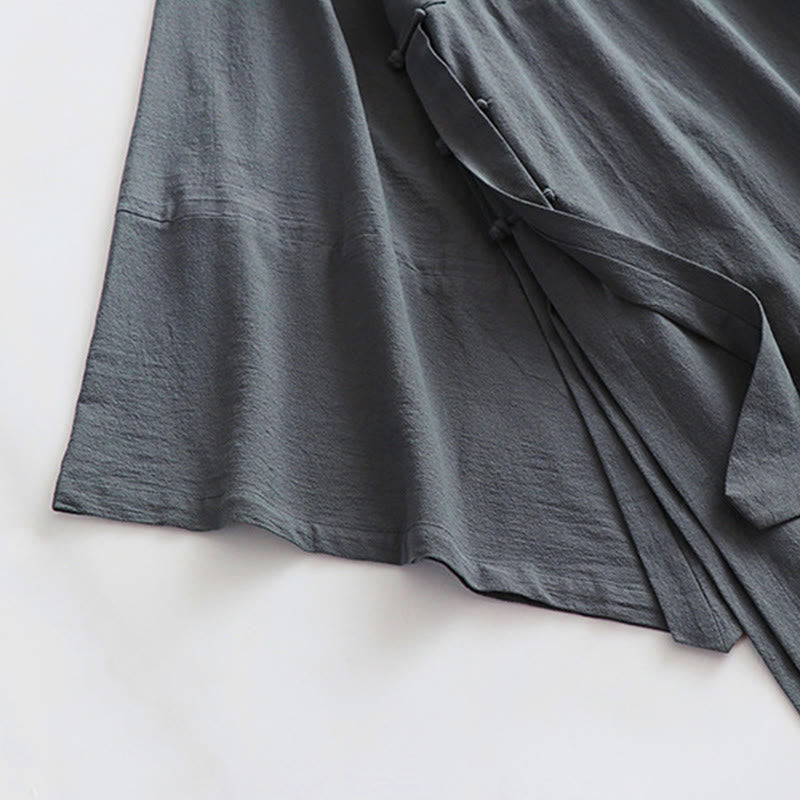 Flowing Three-Quarter Sleeve Tai Chi Ceremony Robe