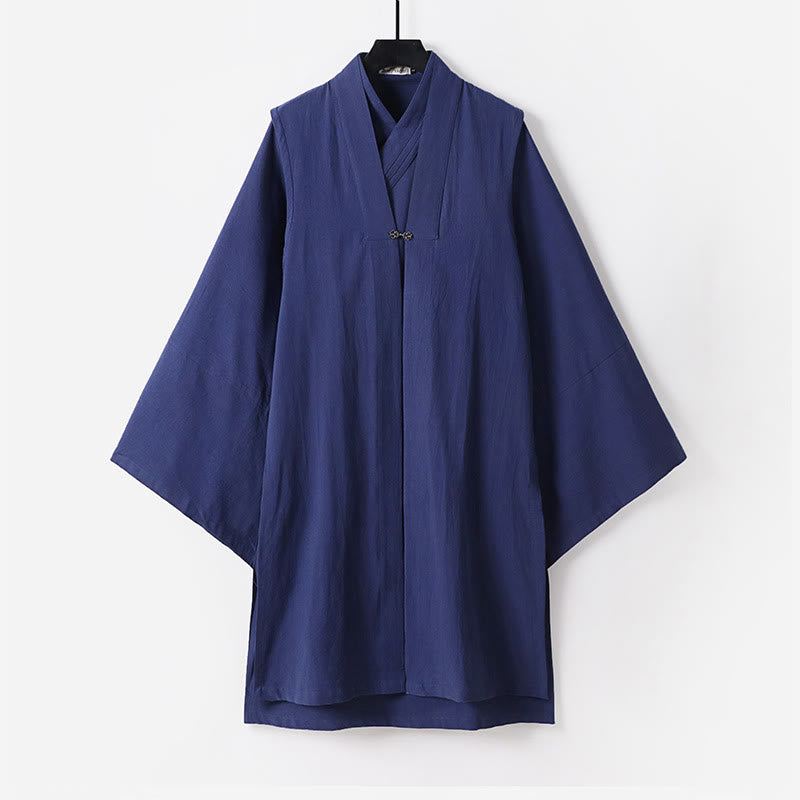 Flowing Layered Qigong Ceremony Men's Taoist Robe Set